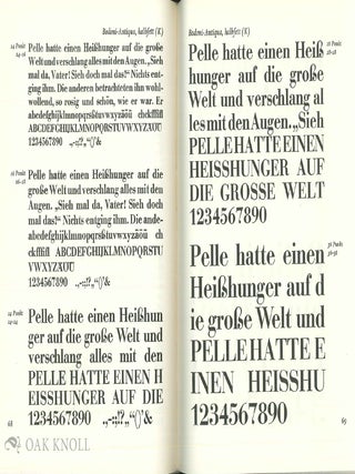 SCHRIFTPROBEN F&Uuml;R DEN BLEISATZ.