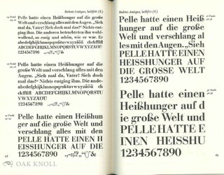 SCHRIFTPROBEN FÜR DEN BLEISATZ.
