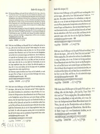 SCHRIFTPROBEN F&Uuml;R DEN BLEISATZ.