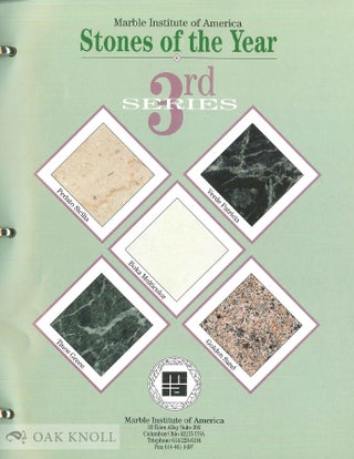 STONES OF THE YEAR. 3RD SERIES.