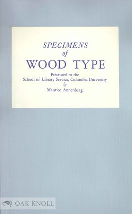 SPECIMENS OF WOOD TYPE.