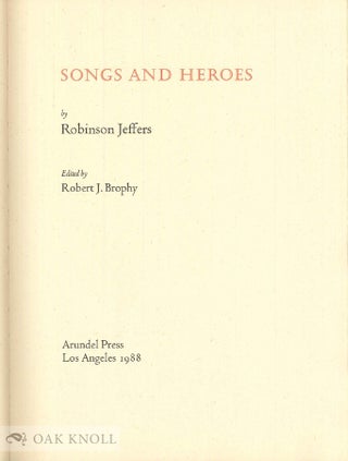 SONGS AND HEROES.