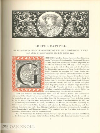 WIENS BUCHDRUCKER-GESCHICHTE 1482-1882.
