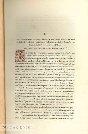 URKUNDENBUCH FÜR DIE GESCHICHTE DES BENEDICTINER STIFTES KREMSMUENSTER, SEINER PFARREIEN UND BESITZUNGEN VOM JAHRE 777 BIS 1400.