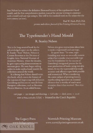 THE TYPEFOUNDER'S HAND MOULD