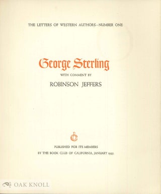 THE LETTERS OF WESTERN AUTHORS.