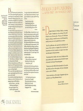 THE LETTERS OF WESTERN AUTHORS.