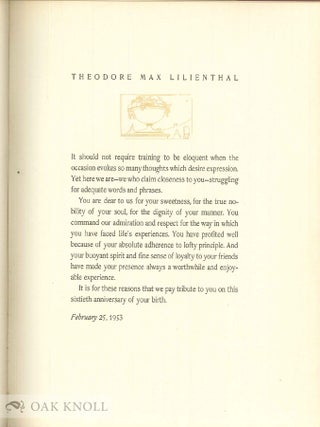 DE RERUM VIRTUTE / THEODORE MAX LILIANTHAL.