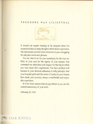DE RERUM VIRTUTE / THEODORE MAX LILIANTHAL.
