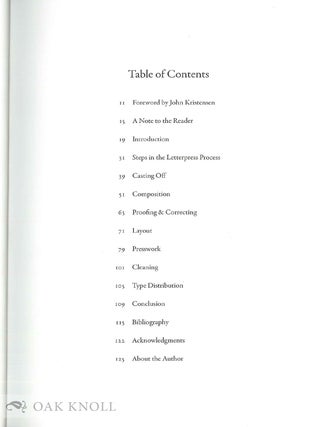 IMPRINT: IMPRACTICAL ESSAYS ABOUT LETTERPRESS PRINTING