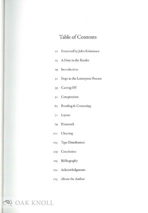 IMPRINT: IMPRACTICAL ESSAYS ABOUT LETTERPRESS PRINTING