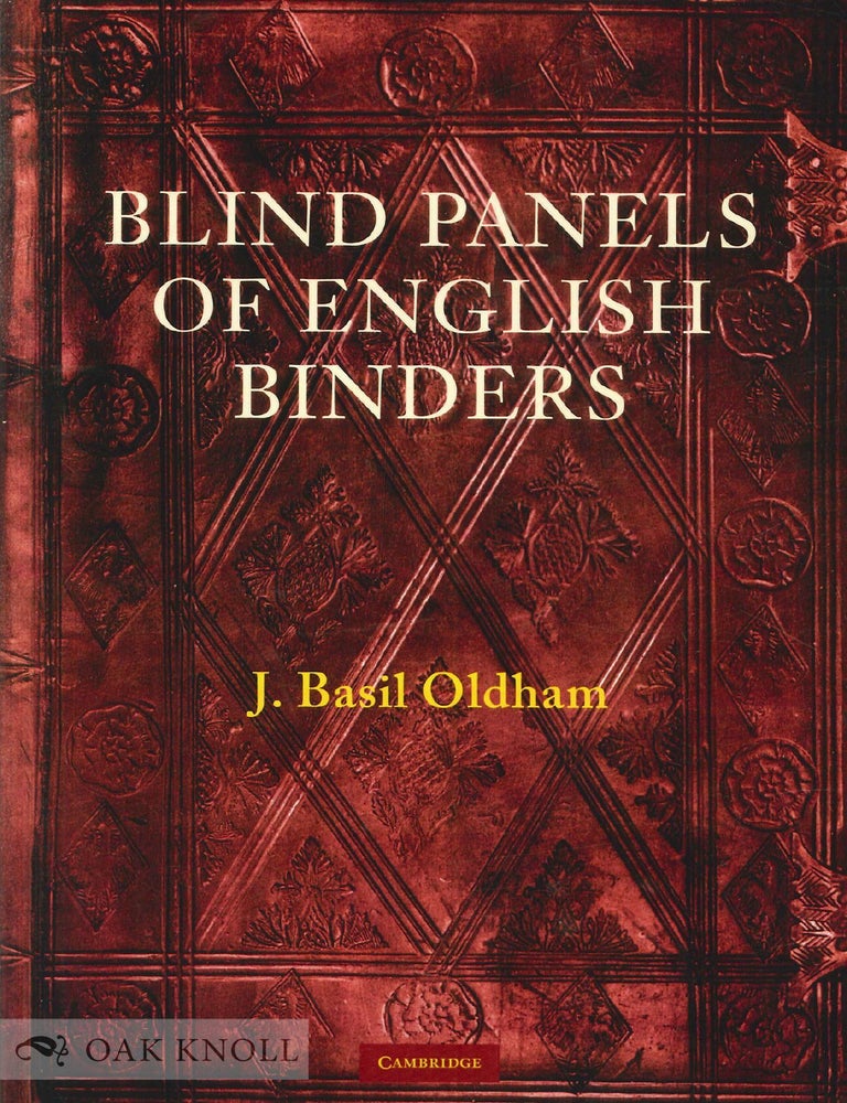 Order Nr. 143347 BLIND PANELS OF ENGLISH BINDERS. J. Basil Oldham.