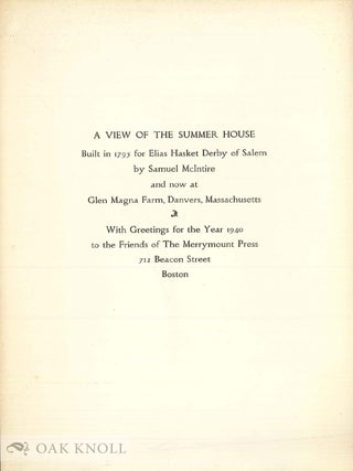 Order Nr. 143381 A VIEW OF THE SUMMER HOUSE