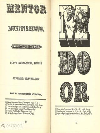 XIXTH CENTURY ORNAMENTED TYPES AND TITLE PAGES