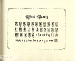 NINETEENTH CENTURY TYPE DISPLAYED IN 18 FONTS CAST BY UNITED STATES FOUNDERS, NOW IN THE CASES OF THE GRABHORN PRESS.