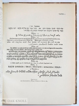 SCHRIFTGIESSEREIEN IN BERLIN VON THURNENSSER BIS UNGER, NACH