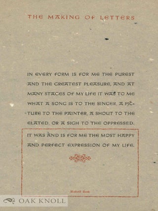 BUCHSTABENFREUDE - THE DELIGHT OF LETTERS.