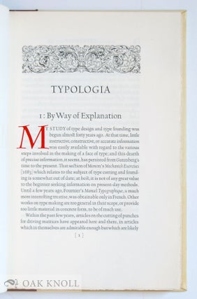 TYPOLOGIA, STUDIES IN TYPE DESIGN & TYPE MAKING