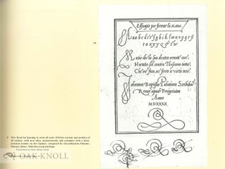 MASTERS OF THE ITALIC LETTER, TWENTY-TWO EXEMPLARS FROM THE SIXTEENTH CENTURY.