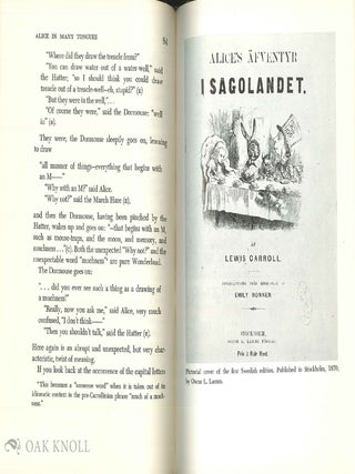 ALICE IN MANY TONGUES, THE TRANSLATIONS OF ALICE IN WONDERLAND.