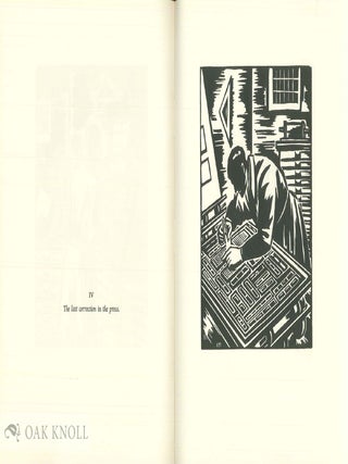 THE MAKING OF A BOOK AT THE OFFICINA BODONI, TWELVE WOOD CUTS BY FRANS MASEREEL WITH A NOTE BY GIOVANNI MARDERSTEIG.