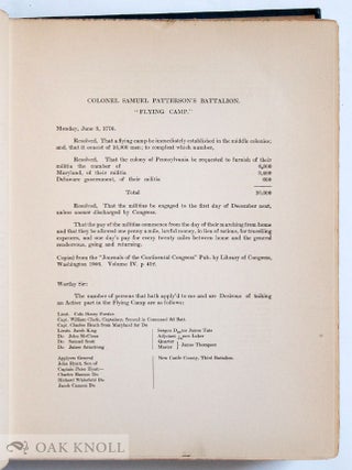 DELAWARE ARCHIVES, MILITARY AND NAVAL RECORDS. FIVE VOLUMES; A COMPLETE SET.