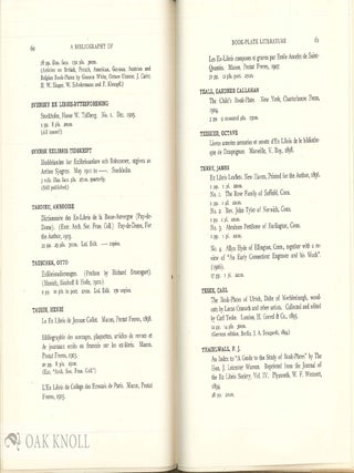 A BIBLIOGRAPHY OF BOOK-PLATE LITERATURE.