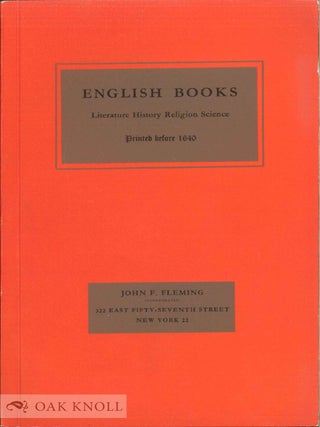 ENGLISH BOOKS, LITERATURE, HISTORY, RELIGION, SCIENCE.