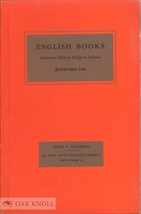 ENGLISH BOOKS, LITERATURE, HISTORY, RELIGION, SCIENCE.