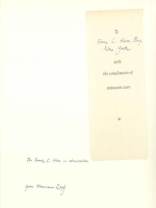 TYPOGRAPHISCHE VARIATIONEN, 78 BUCHTITEL UND TEXTSEITEN ALS GESTALTUNGSMOGLICHKEITEN DER TYPOGRAPHIE UND BUCHGRAPHIK ENTWORFEN VON HERMANN ZAPF.