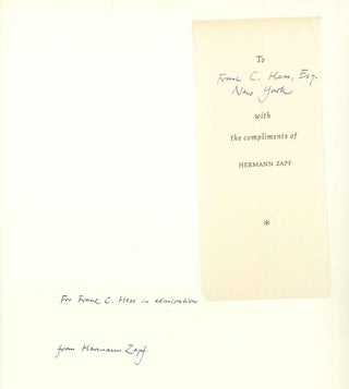 TYPOGRAPHISCHE VARIATIONEN, 78 BUCHTITEL UND TEXTSEITEN ALS GESTALTUNGSMOGLICHKEITEN DER TYPOGRAPHIE UND BUCHGRAPHIK ENTWORFEN VON HERMANN ZAPF.