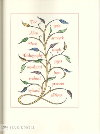 TWO HUNDREDTH BOOK, A BIBLIOGRAPHY OF THE BOOKS PUBLISHED BY THE BOOK CLUB OF CALIFORNIA, 1958-1993.