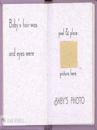 OUR BABY'S FIRST YEAR BOOK.