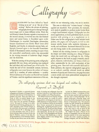 Order Nr. 53404 THIS IS A SPECIMEN SHEET OF CALLIGRAPHY. Eastern