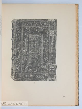 BOOKBINDINGS IN THE PUBLIC COLLECTIONS OF DENMARK VOL. I, THE ROYAL LIBRARY COPENHAGEN.