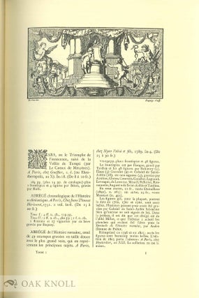 GUIDE DE L'AMATEUR DE LIVRES A GRAVURE DU XVIII SIECLE