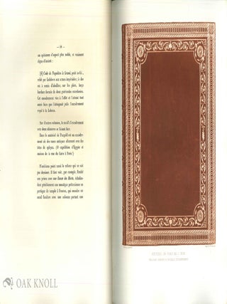 RELIURE DU XIXe SIECLE.