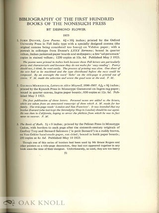 NONESUCH CENTURY, AN APPRAISAL, A PERSONAL NOTE