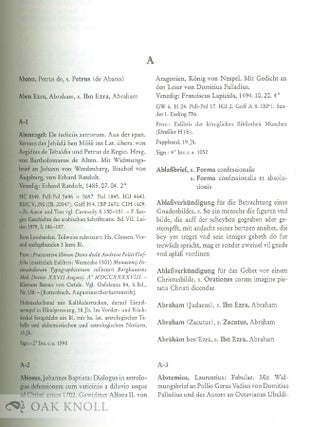 BAYERISCHE STAATSBIBLIOTHEK INKUNABELKATALOG.