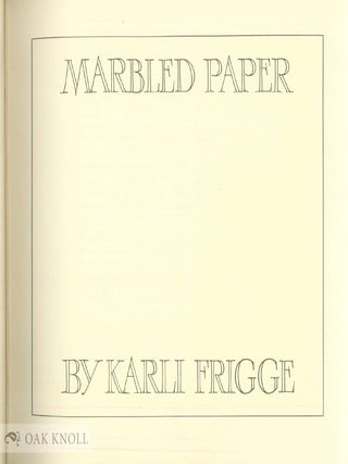 MARBLED PAPER.