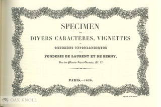LA FONDERIE TYPOGRAPHIQUE.