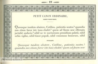 LA FONDERIE TYPOGRAPHIQUE.