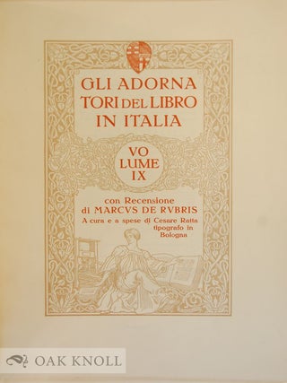 GLI ADORNATORI DEL LIBRO IN ITALIA
