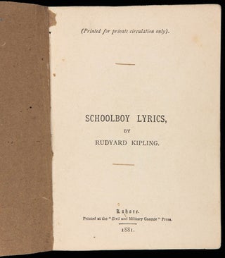 RUDYARD KIPLING: A BIBLIOGRAPHY.