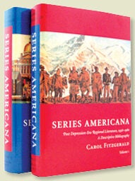 SERIES AMERICANA: POST DEPRESSION-ERA REGIONAL LITERATURE, 1938-1980, A DESCRIPTIVE BIBLIOGRAPHY INCLUDING BIOGRAPHIES OF THE AUTHORS, ILLUSTRATORS, AND EDITORS.