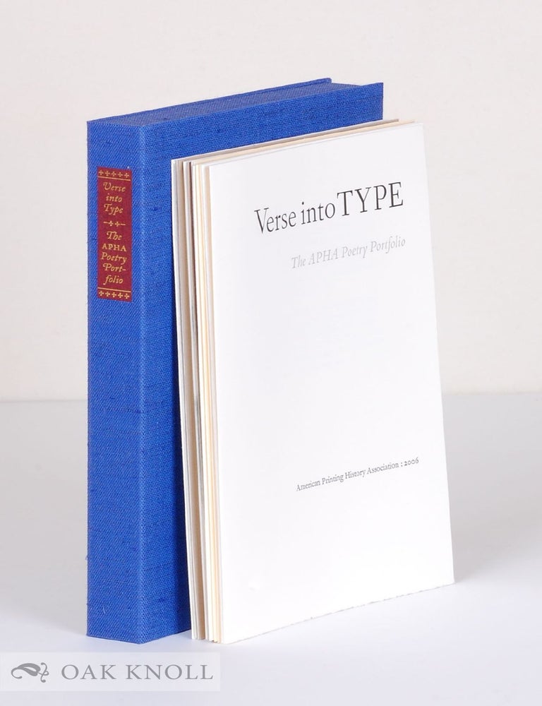 Order Nr. 97456 VERSE INTO TYPE: THE APHA POETRY PORTFOLIO.