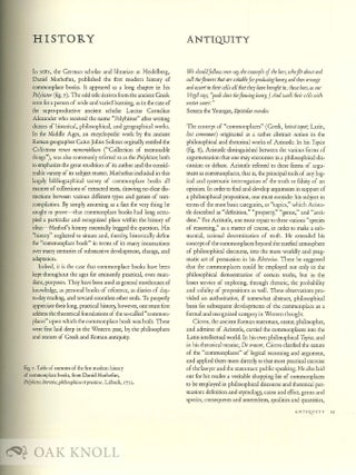 COMMONPLACE BOOKS: A HISTORY OF MANUSCRIPTS AND PRINTED BOOKS FROM ANTIQUITY TO THE TWENTIETH CENTURY.