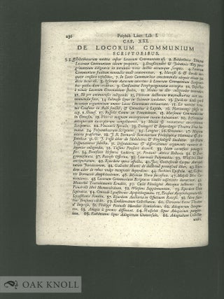 COMMONPLACE BOOKS: A HISTORY OF MANUSCRIPTS AND PRINTED BOOKS FROM ANTIQUITY TO THE TWENTIETH CENTURY.