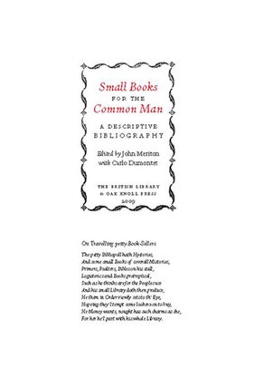 SMALL BOOKS FOR THE COMMON MAN: A DESCRIPTIVE BIBLIOGRAPHY.